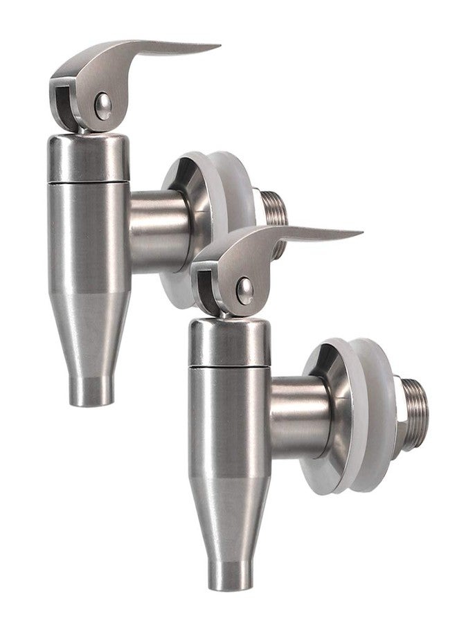 MUGLIO Stainless Steel Beverage Water Drink Dispenser Durable Replacement Push Style Spigot Faucet Food Grade Polished Finished,2 Pack - Image 1